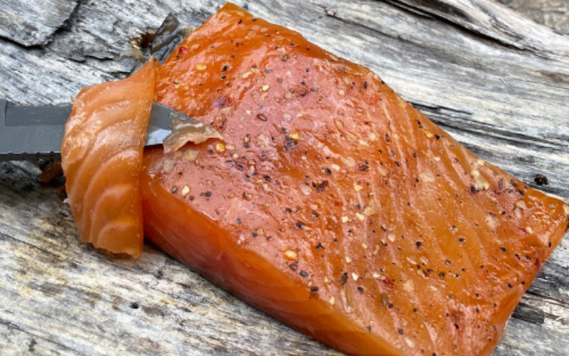 Pavé de saumon fumé à froid, Dan Fumoir Artisanal – Renard