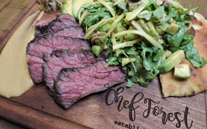 BEEF FLANK STEAK WITH CHIPOTLE CREAM SAUCE BY CHEF FRANCIS FOREST