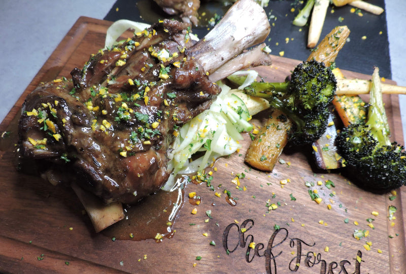 BRAISED LAMB SHANK BY CHEF FRANCIS FOREST