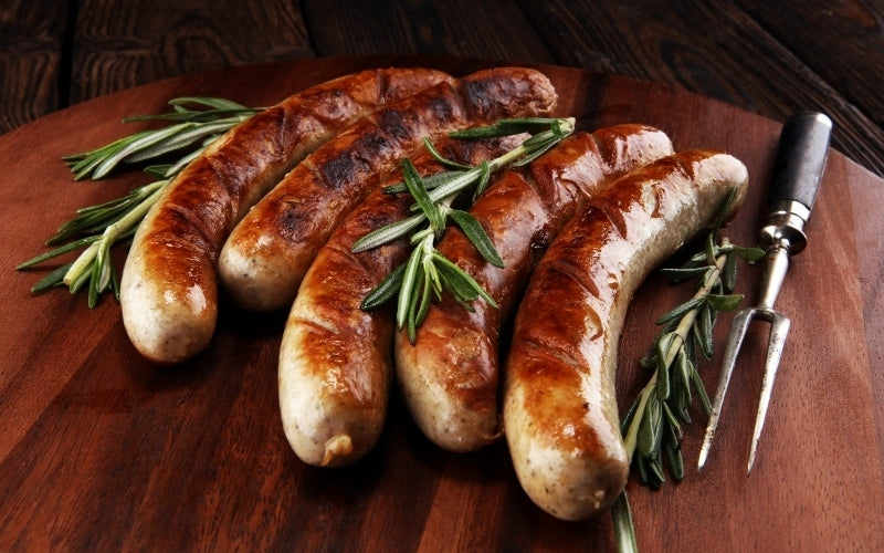 
                  
                    Load image into Gallery viewer, Bacon and cheddar pork sausages
                  
                